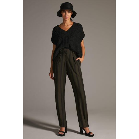 Anthropologie Tiny Pleated Fairfax Pants - New - Size 4 - Picture 3 of 7